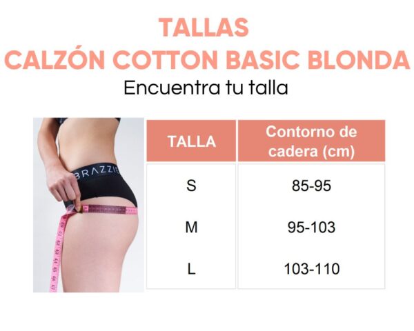 Calzón Cotton Basic Blonda - Imagen 7