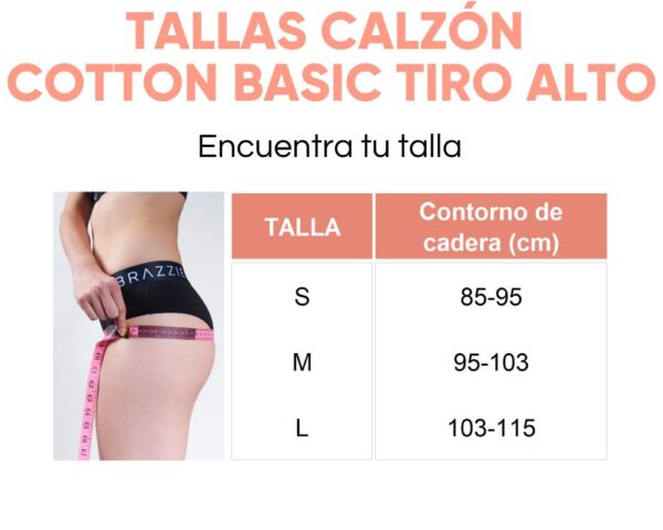 Calzón Cotton Basic Tiro Alto - Imagen 6